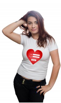 Camiseta Login coração