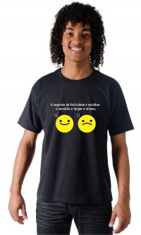 Camiseta O segredo da felicidade
