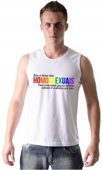 Camiseta Sou a favor dos homossexuais