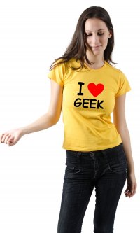 Camiseta I love geek