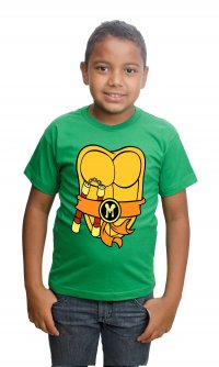 Camiseta Tartaruga Ninja Michelangelo