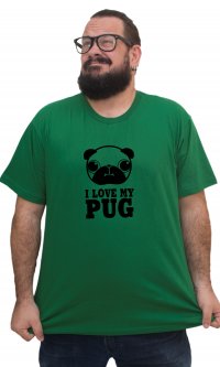 Camiseta I love pug