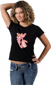 Camiseta Pantera cor de rosa 01