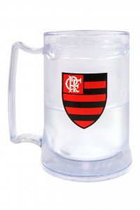 Caneca Gel Incolor 400ml Escudo do Flamengo