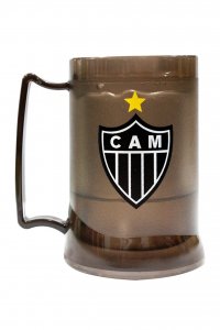 Caneca Gel Peça Fumê 400ml Escudo do Atlético Mineiro
